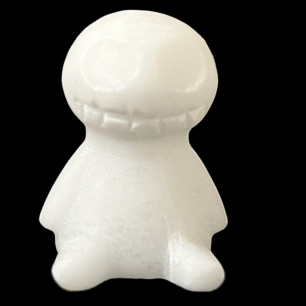 White Jade Mini Voodoo Doll Carving